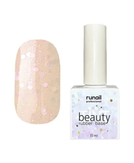 Каучуковая цветная база Runail BeautyTINT №6771, 10 ml (glitter mix)