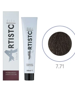 Перманентная краска для волос Elea Professional Artisto Color, 7.71 Русый коричнево-пепельный, 100 мл