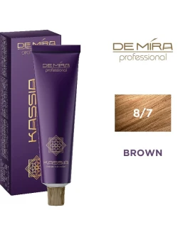 Vopsea pentru par ACME DeMira Kassia, 8/7 - Castaniu deschis maro, 90 ml