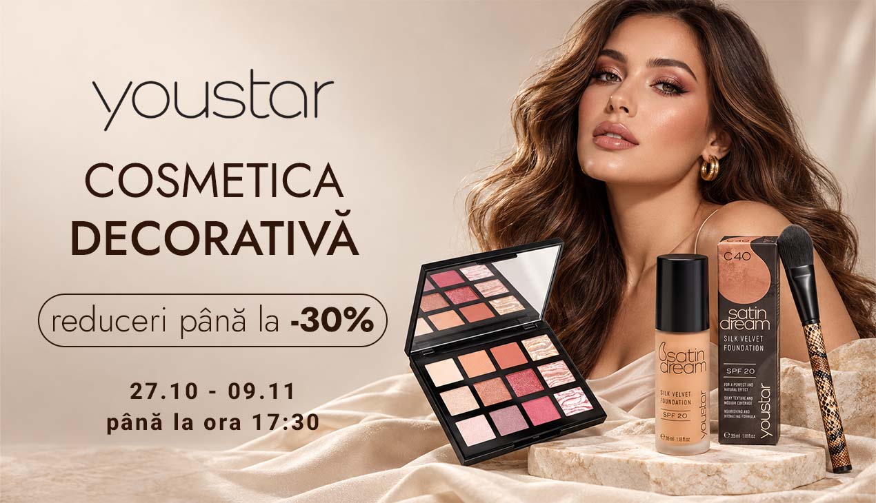 Este timpul să strălucești cu YouStar! Produse brandului cu reducere pana la -30%!