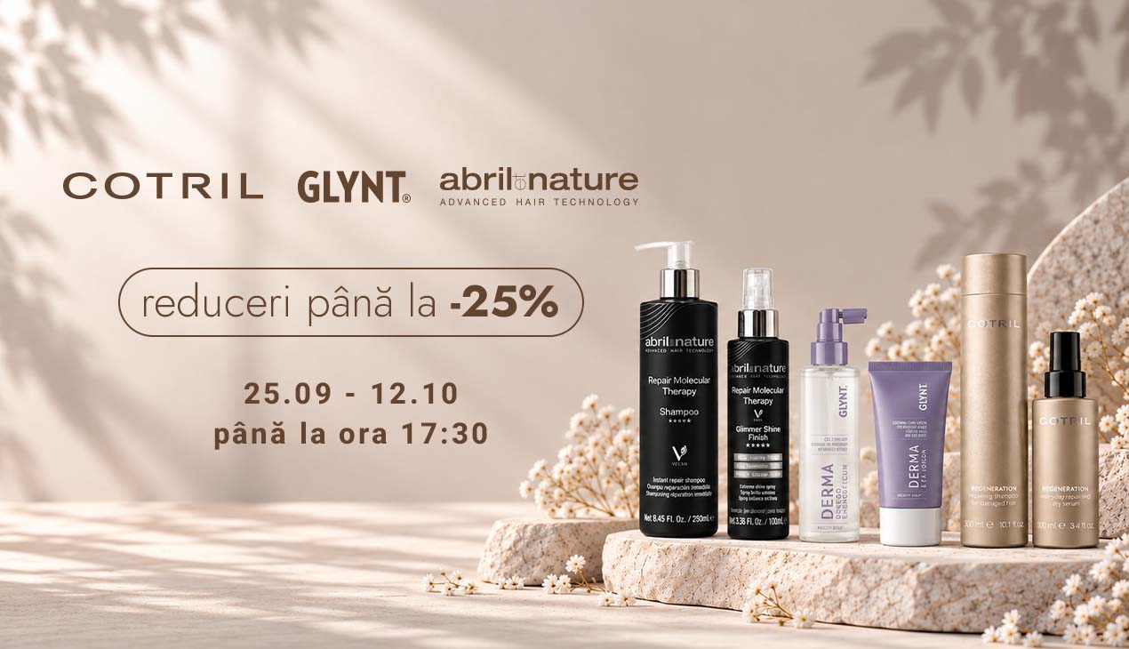 Cosmetice profesionale pentru par cu reduceri pana la -25%!
